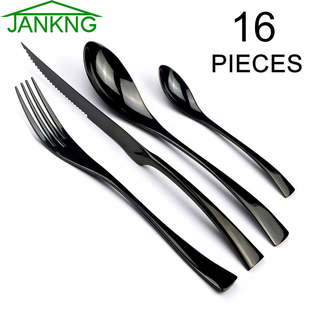 Commercial Kitchen Knives - Набор столовых приборов JANKNG из нержавеющей