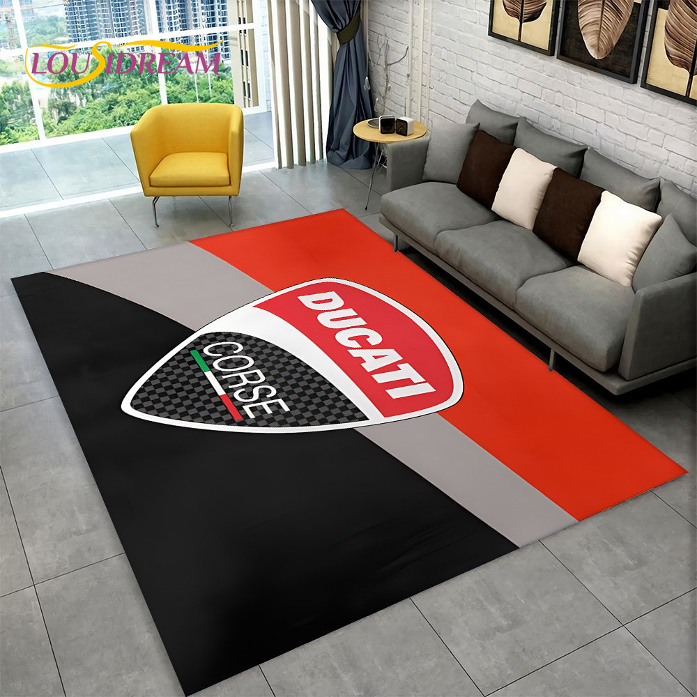 Commercial Kitchen Mats - Большой ковер с 3D-рисунком D-Ducati, коврик