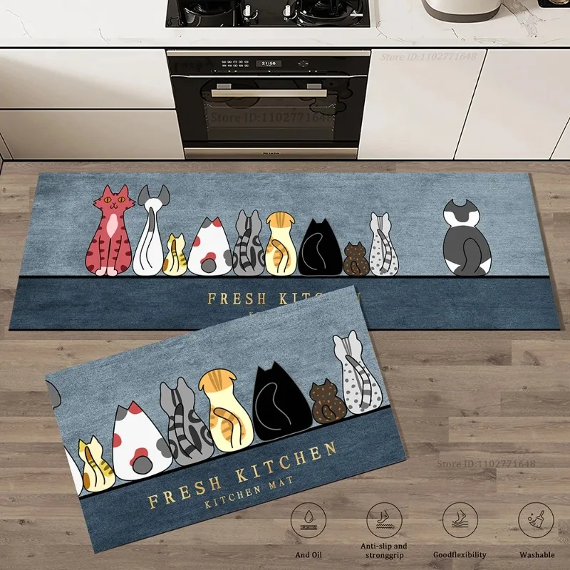 Commercial Kitchen Vinyl Flooring - Угловой длинный напольный коврик для кухни