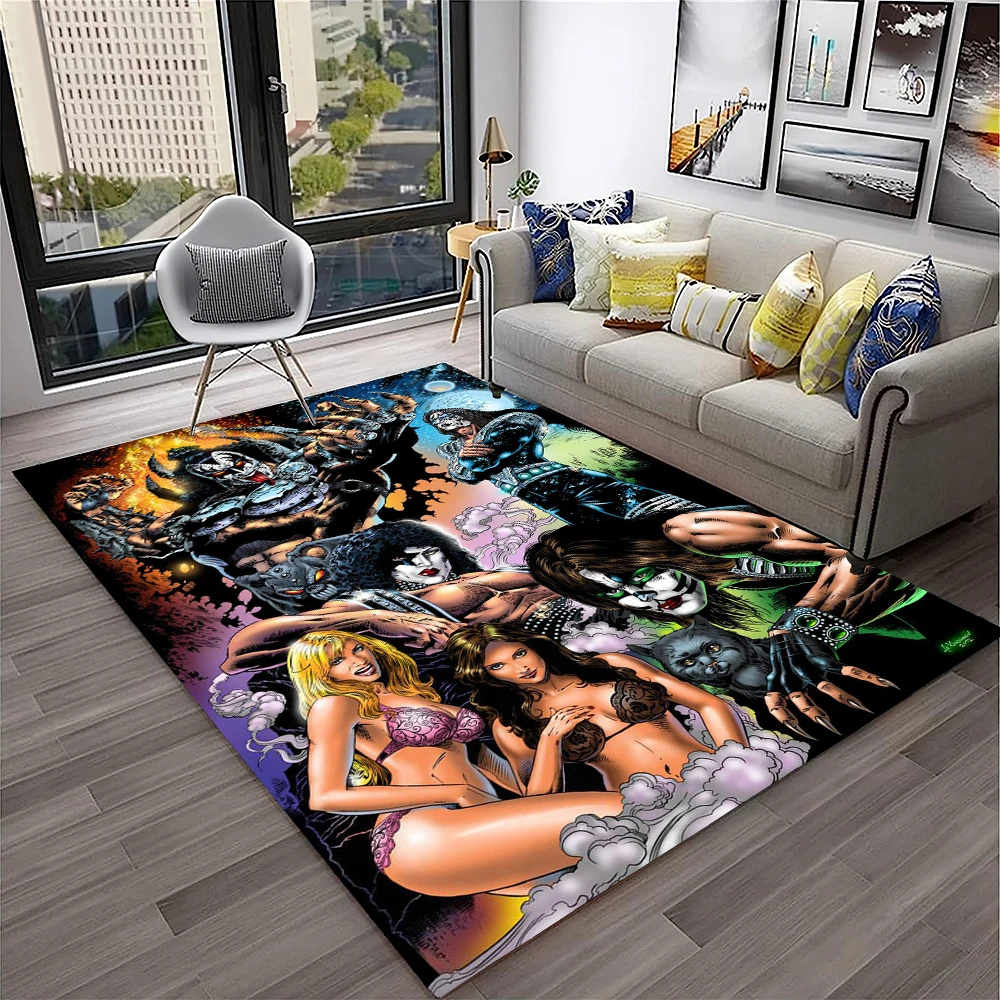 Ретро KISS Rock Band Ковер Ков – обзор и цена Commercial Kitchen Mats